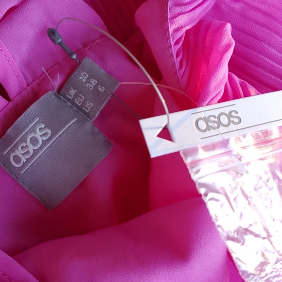 Asos Pink Pleated Dress - Picture 7 of 7